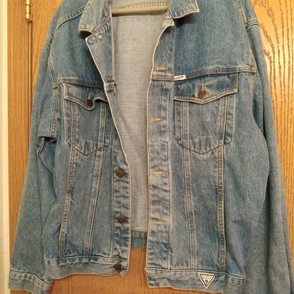 Guess Blue Denim Jacket - Picture 1 of 8
